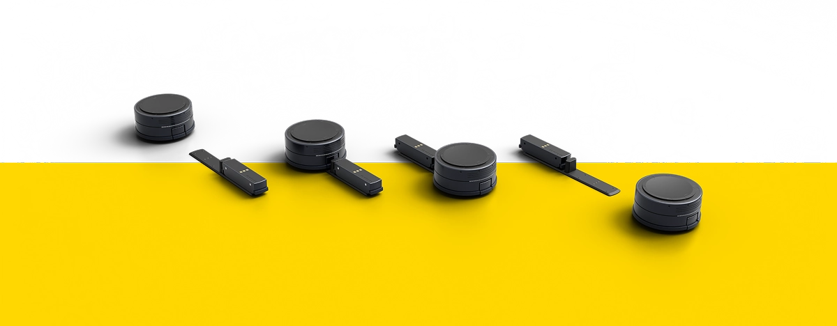 Imagem a explicar o movimento do robot e a sua autonomia com as baterias,