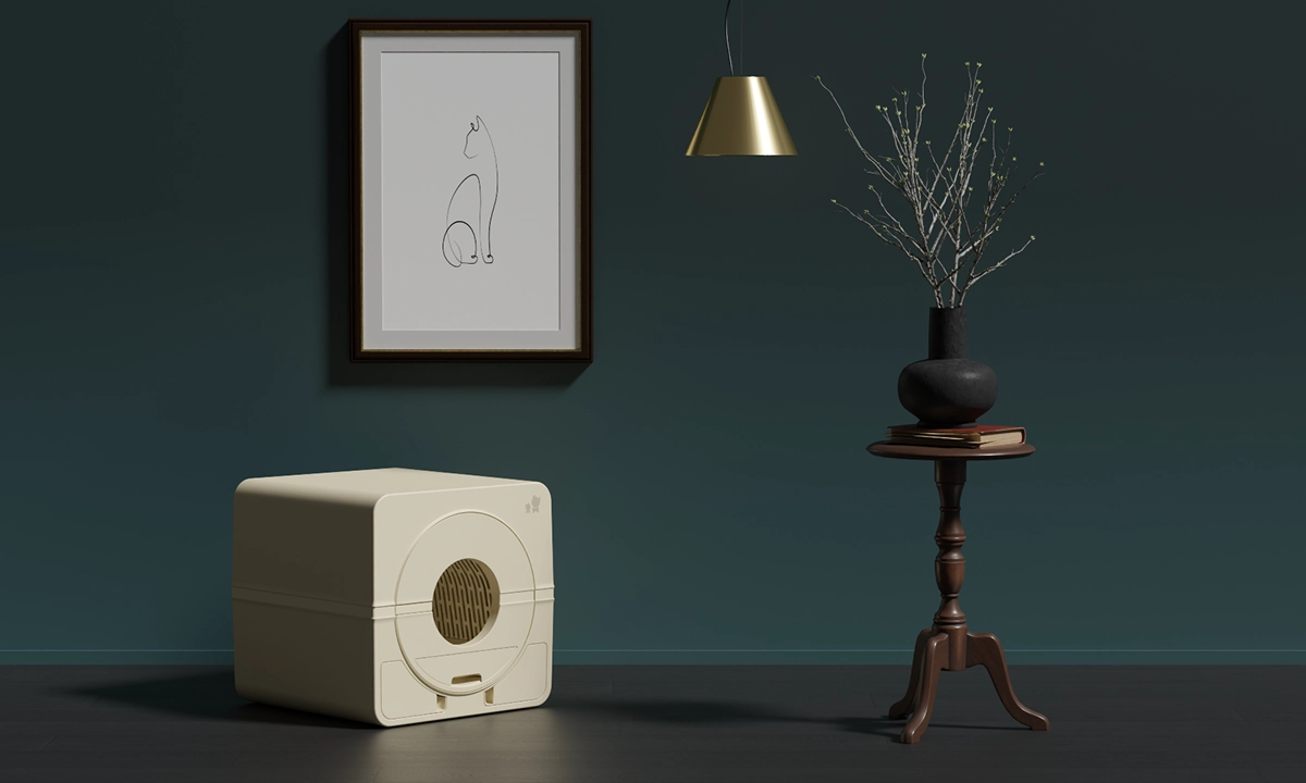 Render da Yarabox com elementos de decoração.