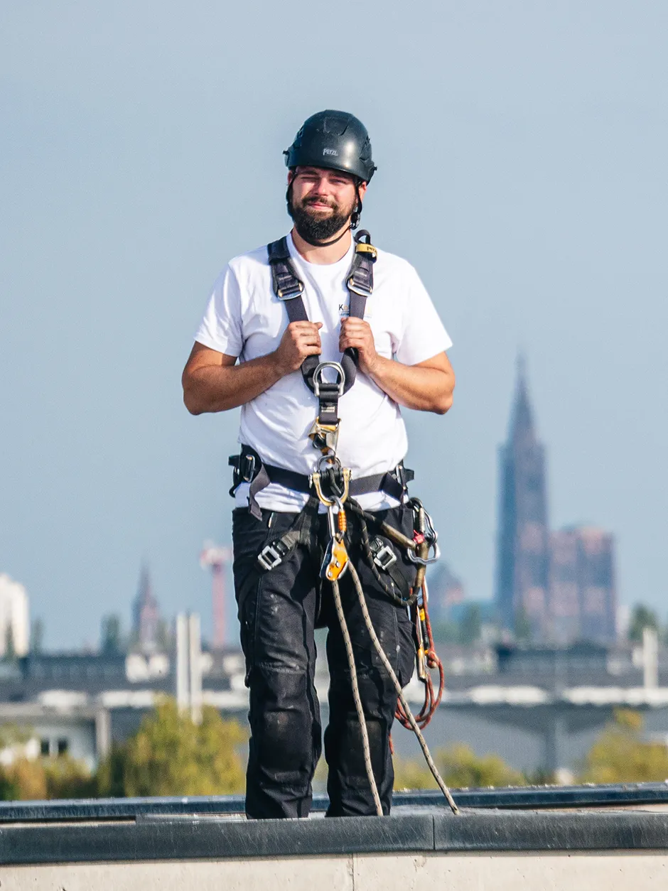 Léo GELDREICH, Co-fondateur de KOGITECH Strasbourg et cordiste chevronné de plus de 10 ans.