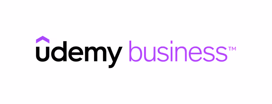 Udemy Business logo with black 'udemy' text and purple 'business' text on white background.