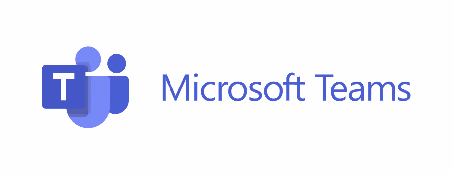 Microsoft Teams logo with a stylized T and two abstract people icons in purple.