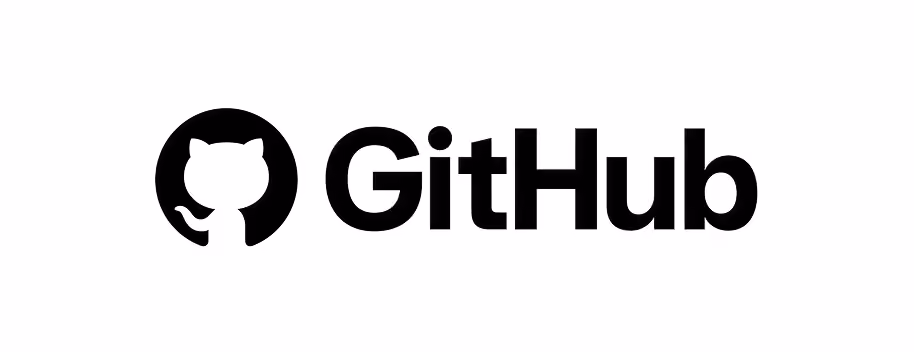 GitHub logo with a cat silhouette inside a circle to the left of the text.