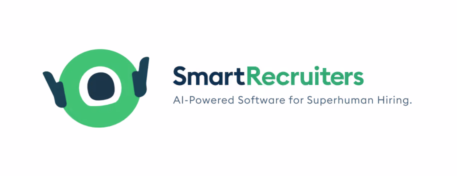 SmartRecruiters logo with tagline AI-Powered Software for Superhuman Hiring.