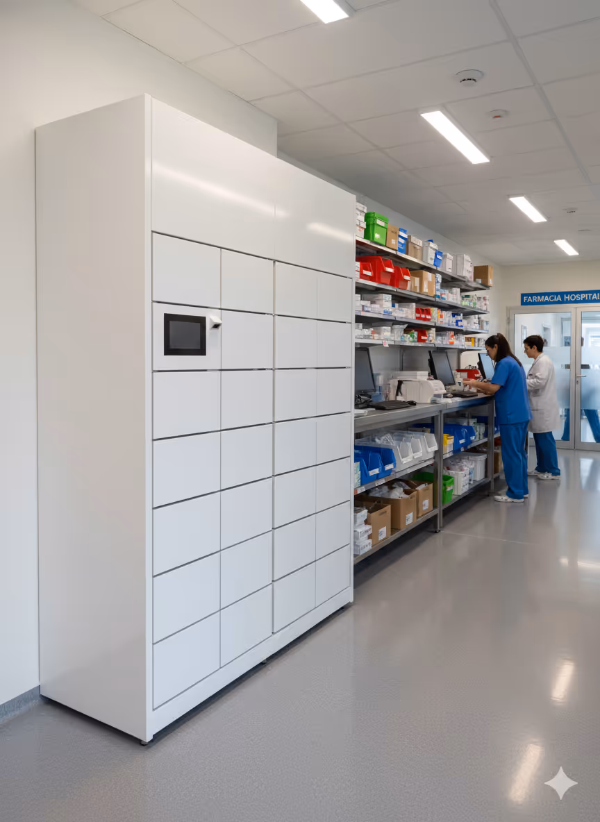 Automated lockers for medicine and supply management in hospitals