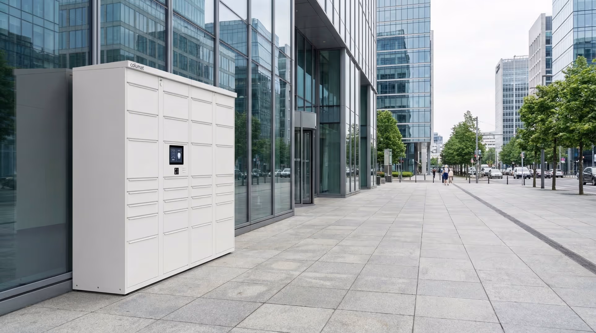 Smart locker pickup point for courier and 3PL networks