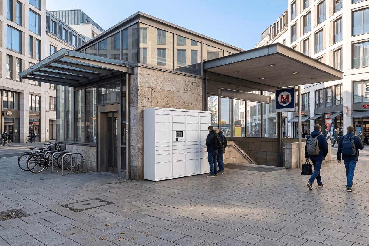 Red de Smart Lockers para infraestructura de última milla urbana
