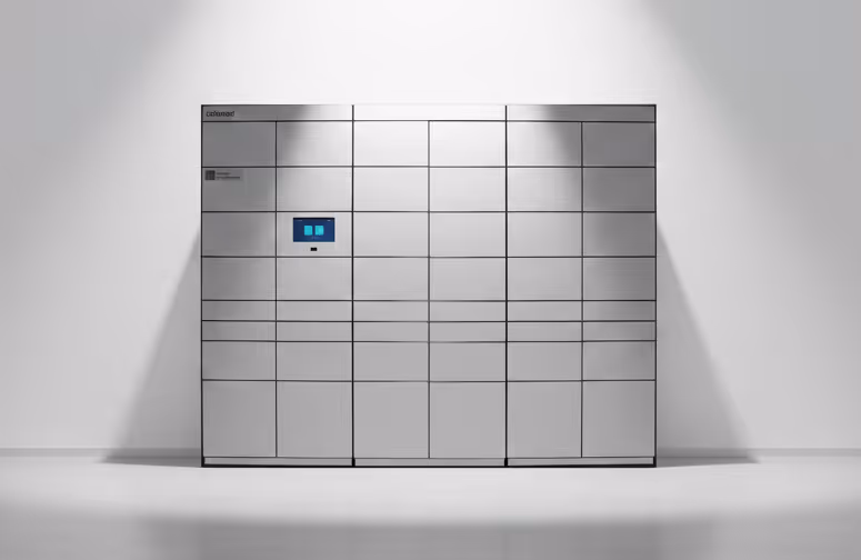 Smart Locker indoor de madera Columat para oficinas y edificios residenciales
