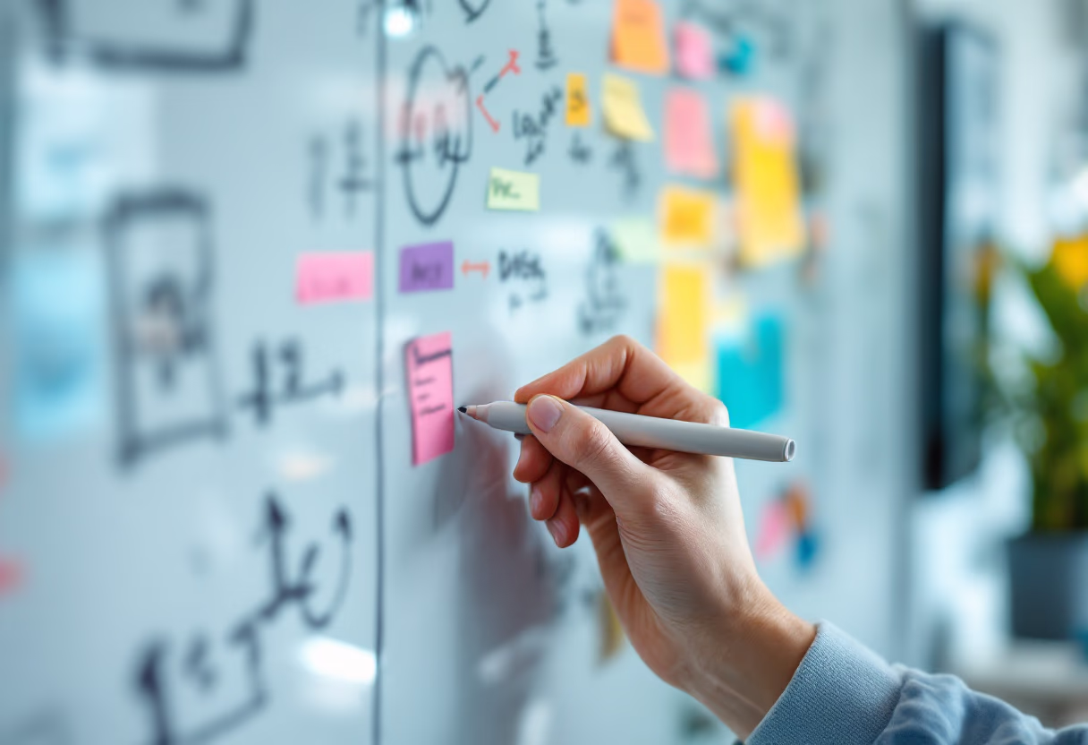 image of a team brainstorming in an office (for a web development agency) [background image]