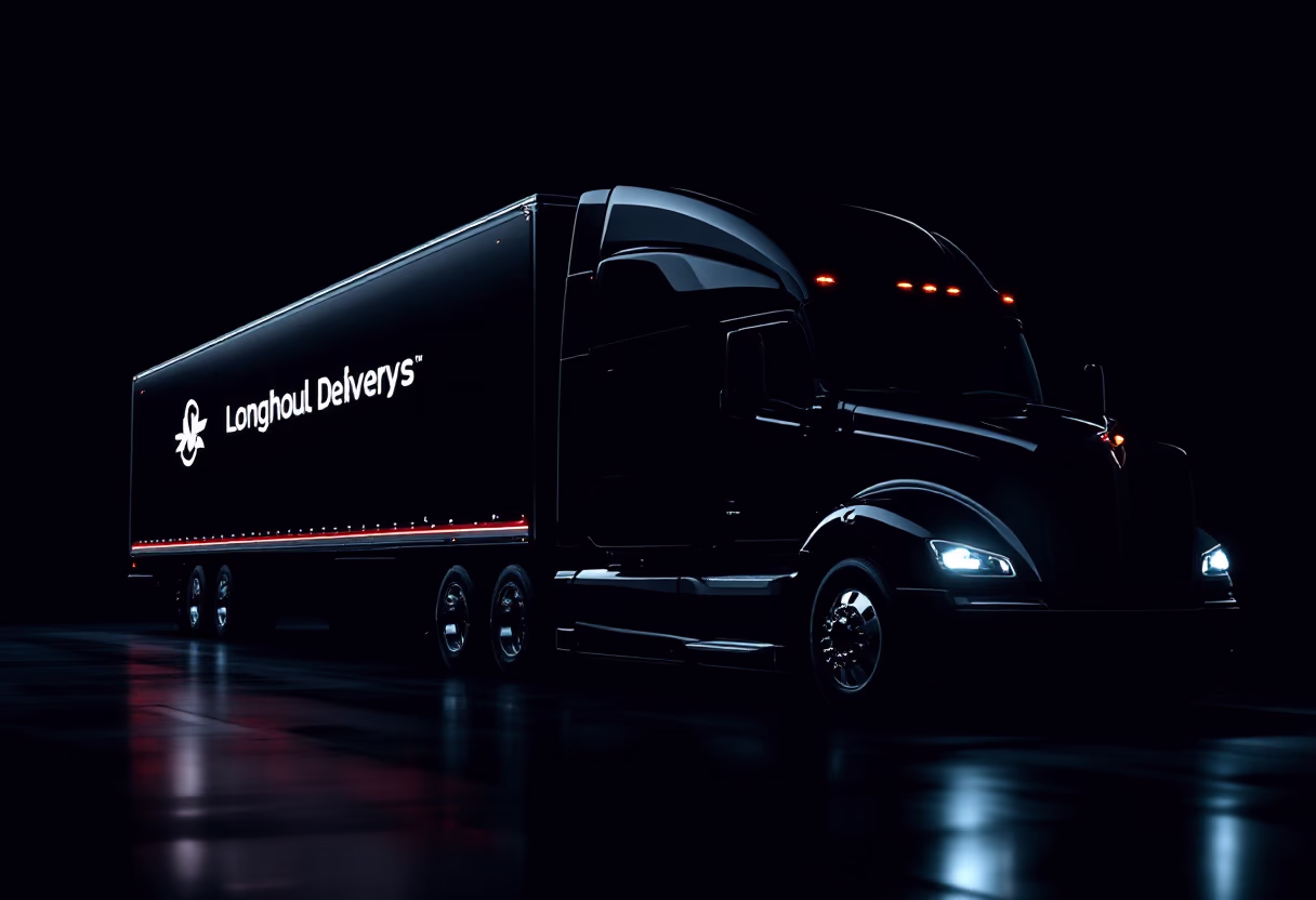 image of longhaul delivery truck