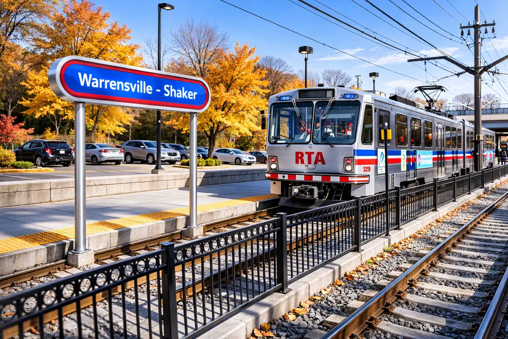 warrenville-shaker metro station