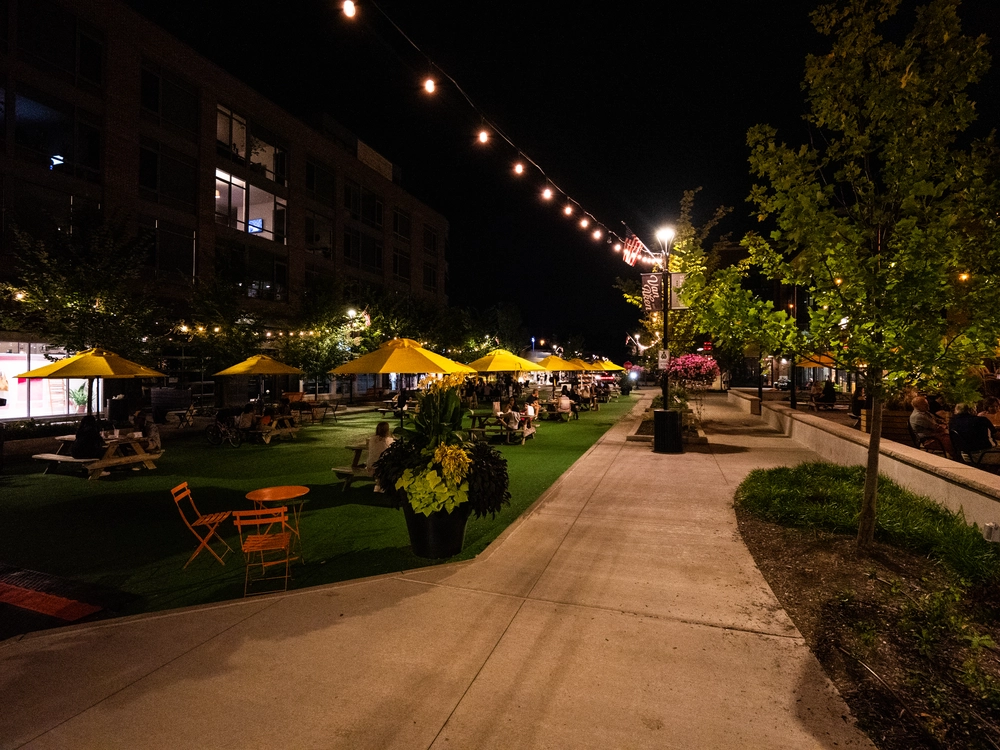 evening scene of van aken district