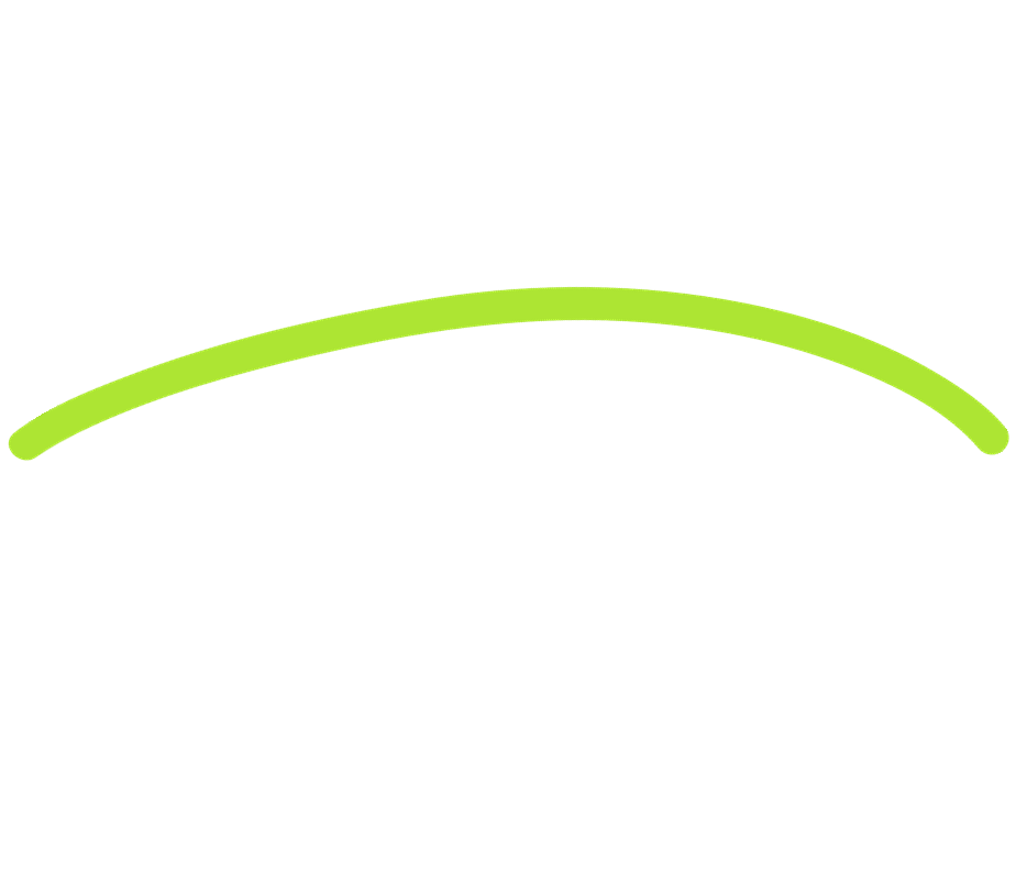 curved green accent