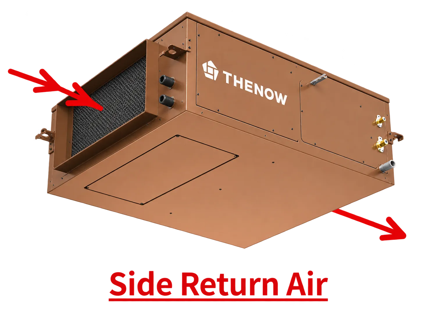 VHSN-J15 evaporator configured for side return air