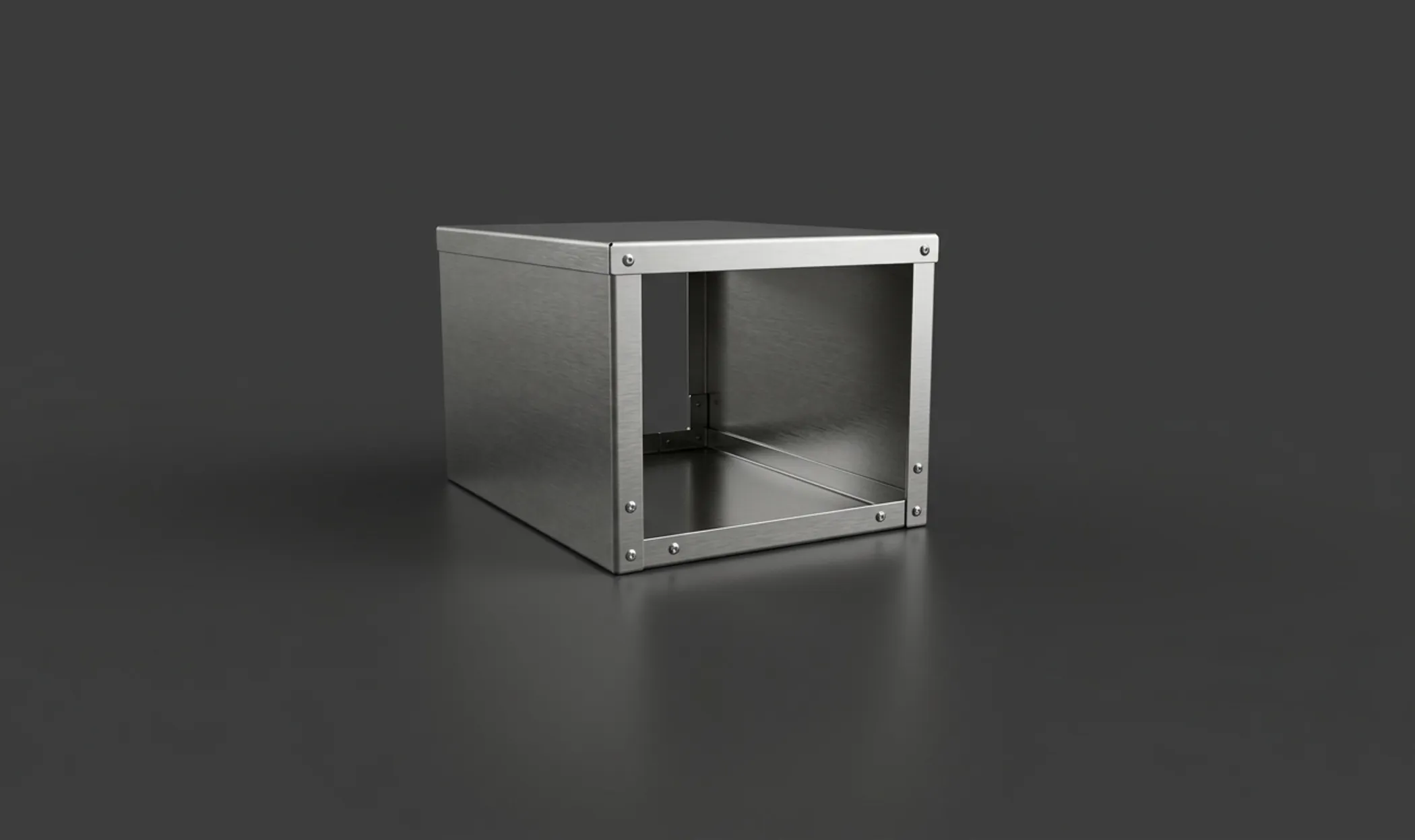 Encool outdoor condensing unit cover in brushed SUS304 stainless steel, supplied flat-packed