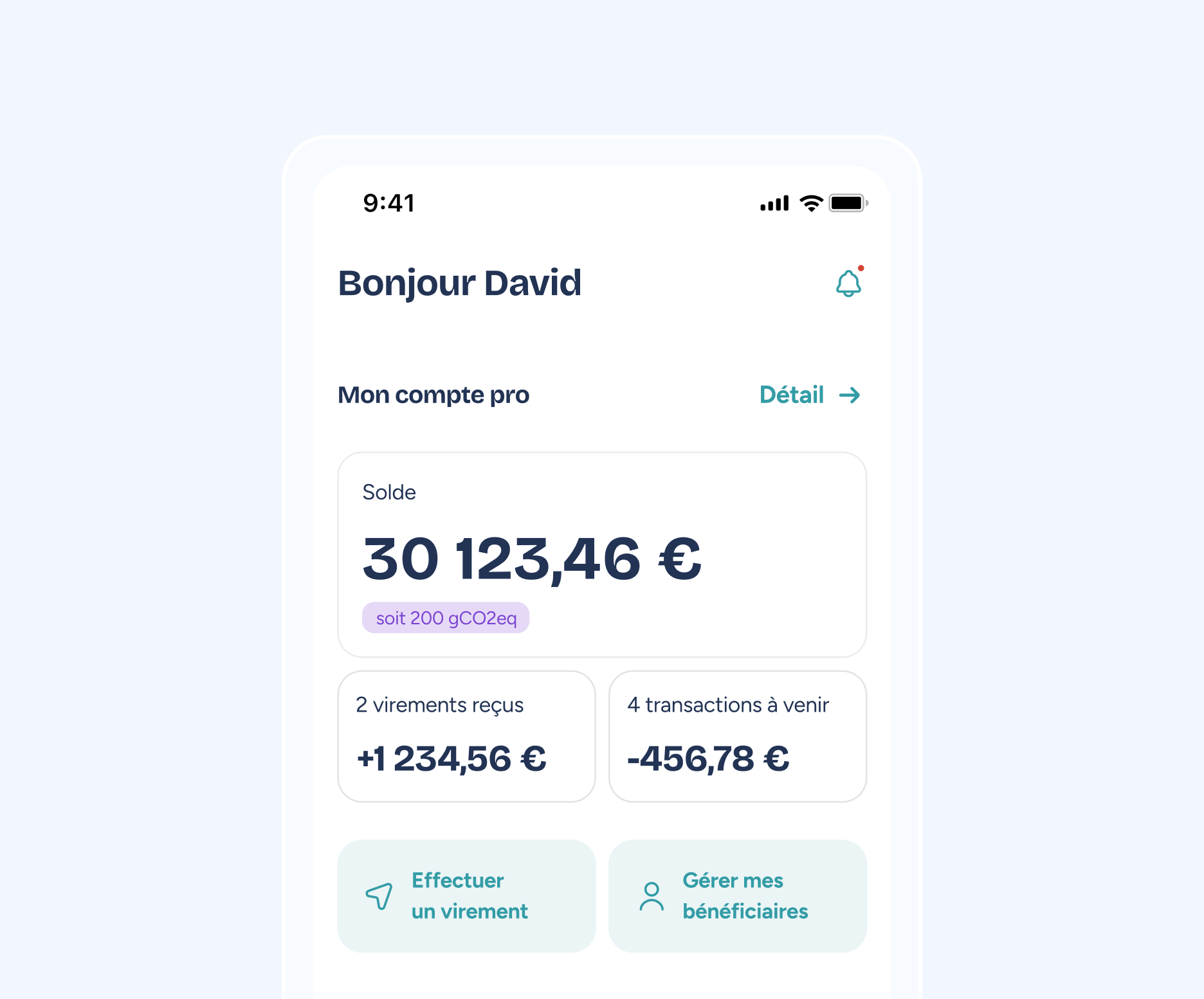 Visuel de l'application Qiléo