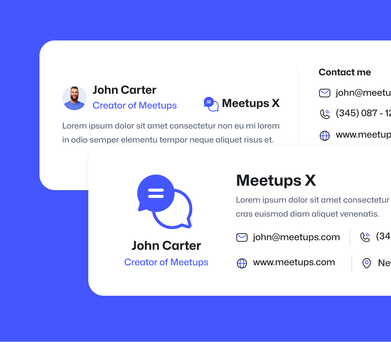 Meetups X - Email Signature - Event Directory Webflow Template