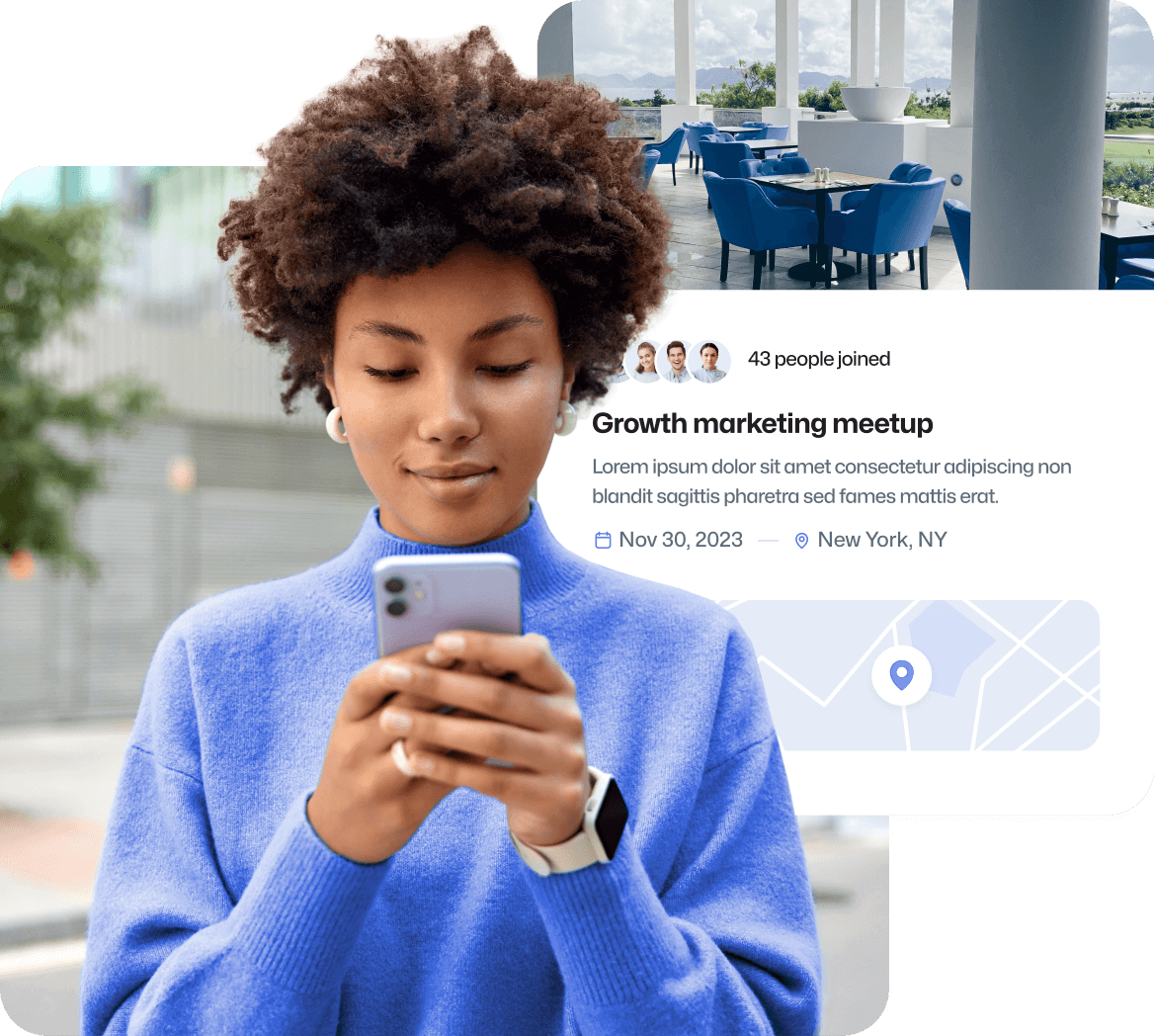 Discover More Than 3,000+ Technology Events - Meetups X Webflow Template