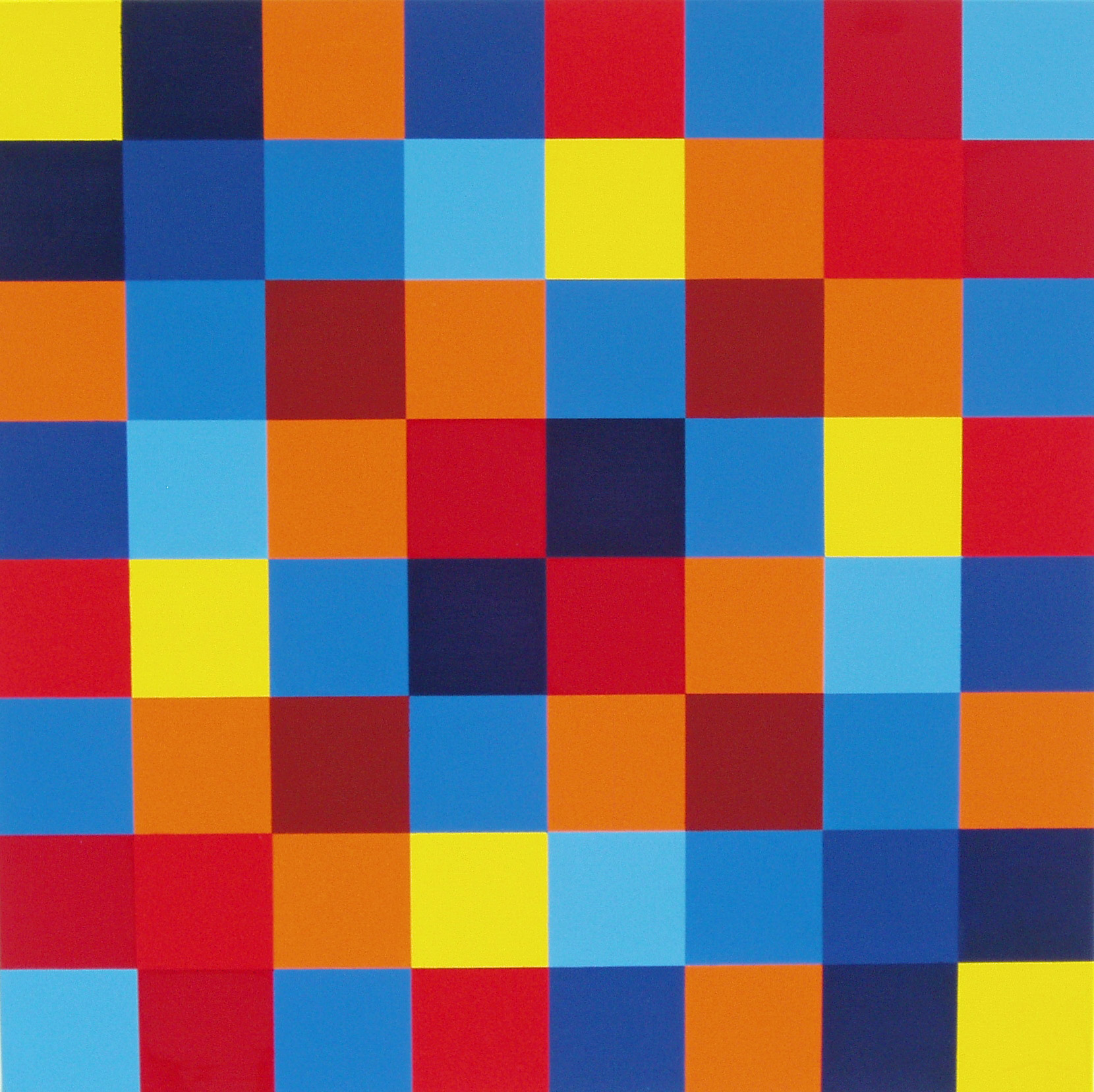 Vedisches Quadrat Blau-Gelb