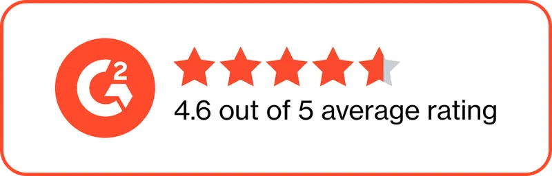4.6 star average rating from G2