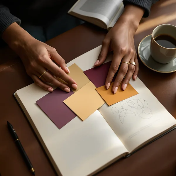 Bir toplantı odasında, şehir manzaralı cam önünde, teknoloji ve veri grafiklerinin ortasında duran bir adam ve etrafında oturan yedi kişi.