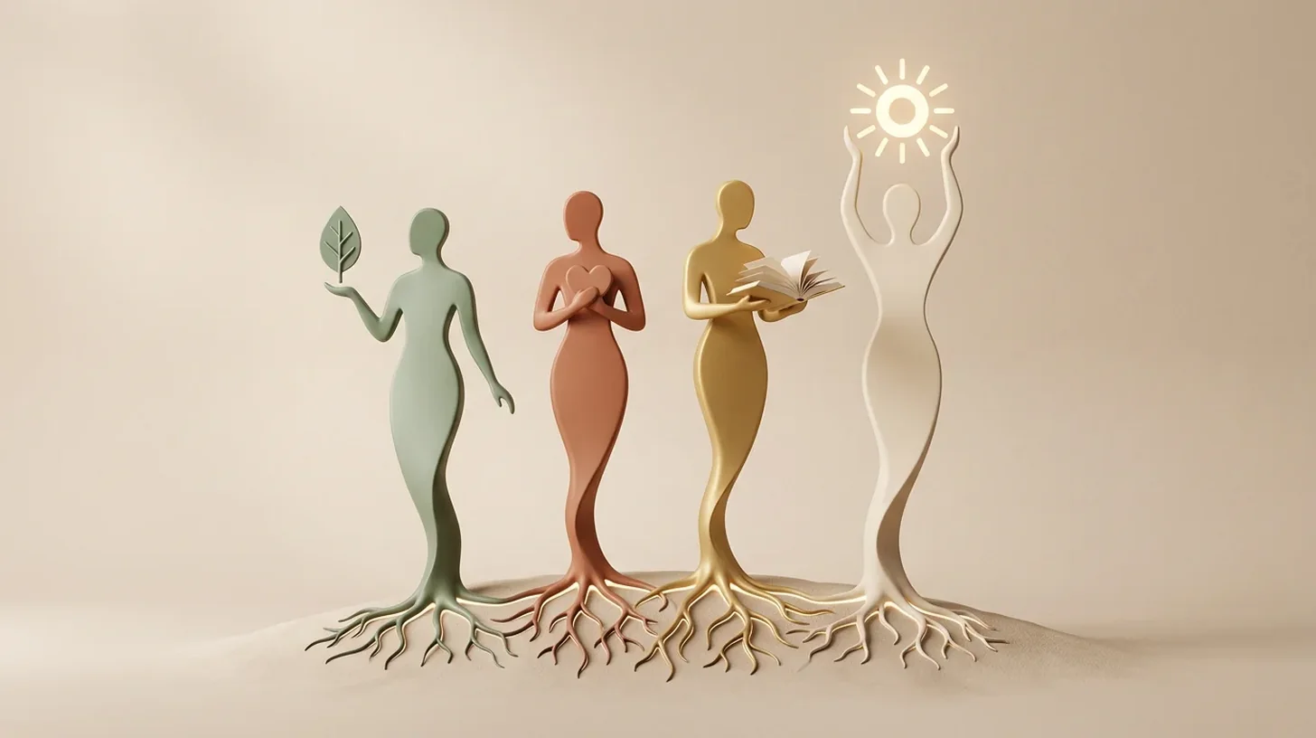 Bir toplantıda bir grup insan, aydınlık ve bitkilerle dolu bir odada bir kadını dikkatle dinliyor.