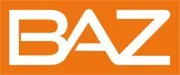 Logo mit den Buchstaben BAZ in weißen Großbuchstaben auf orangefarbenem Hintergrund.