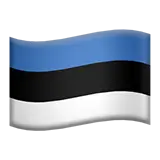 The flag of the Estonia.