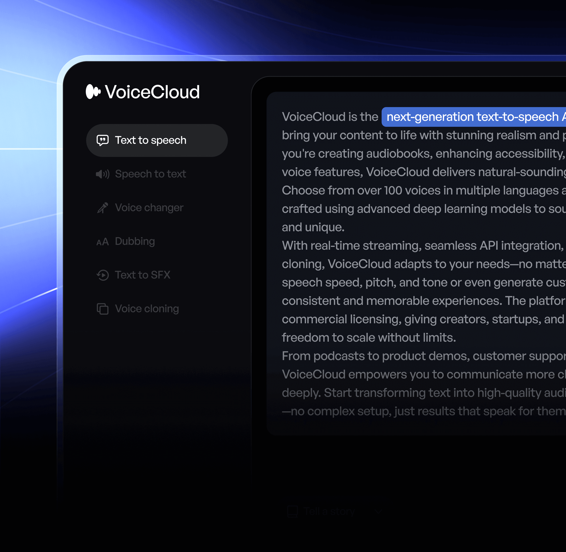 Hero V2 Image - VoiceCloud - Webflow Template | BRIX Templates