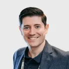 a man smiling