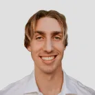 a man smiling