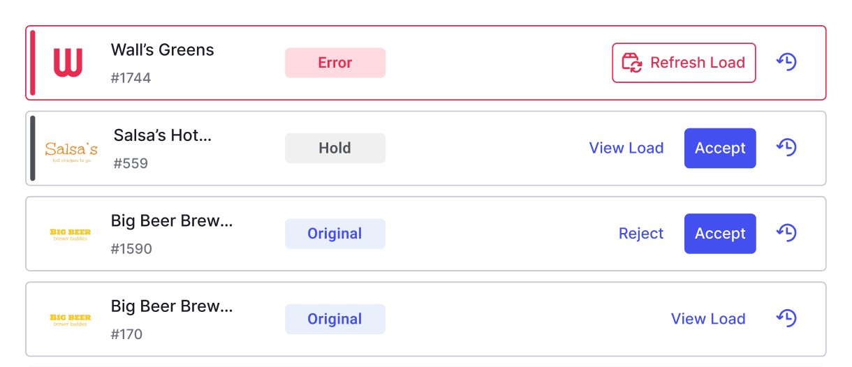 screenshot from alvys app