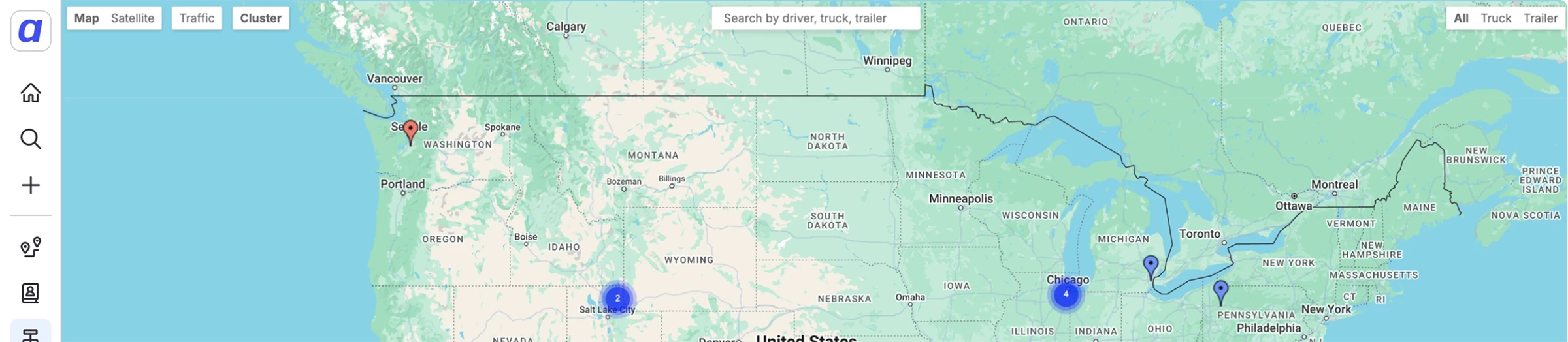 screenshot from alvys app