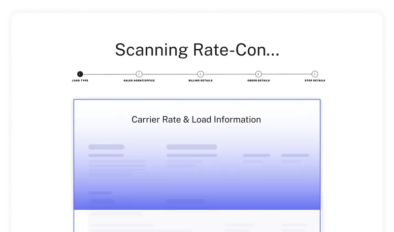 scanning rate con with Alvys document reader for automatic load creation