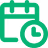 calendar with clock icon
