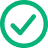 checkmark in a circle icon