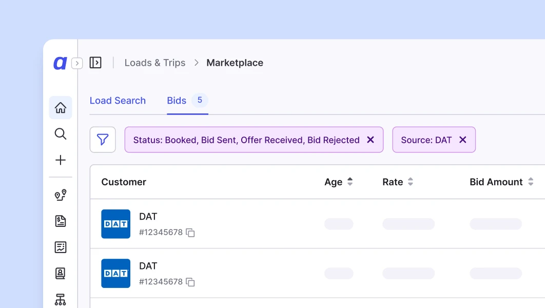 Alvys Marketplace with DAT integration