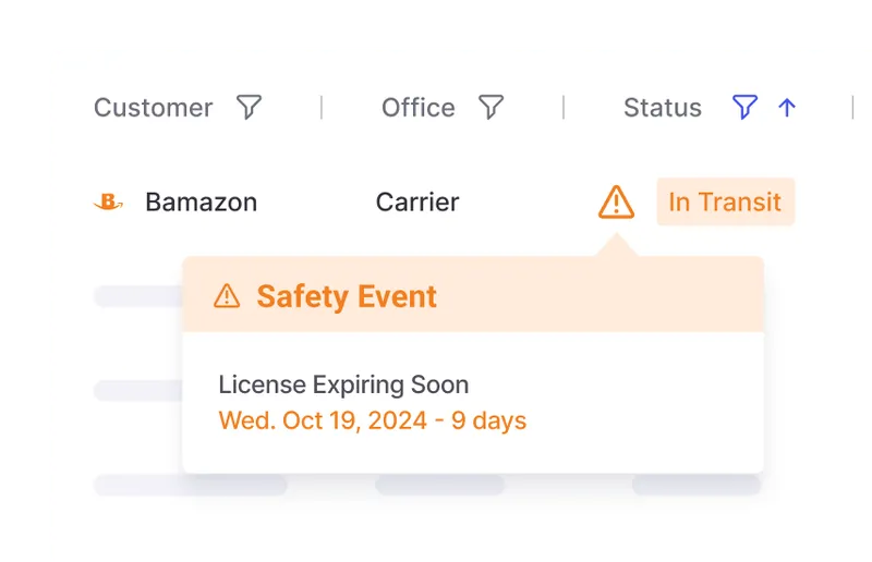 alvys software license expiring safety event