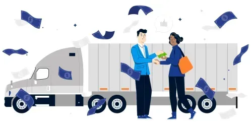 truck-driver-with-money-flying-all-around-them
