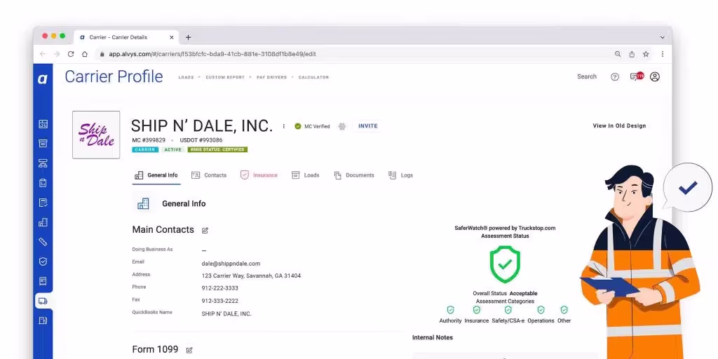 alvys-software-carrier-verification