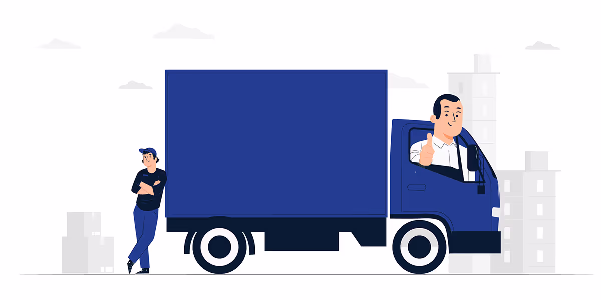 man-leaning-on-truck-driver-giving-thumbs-up