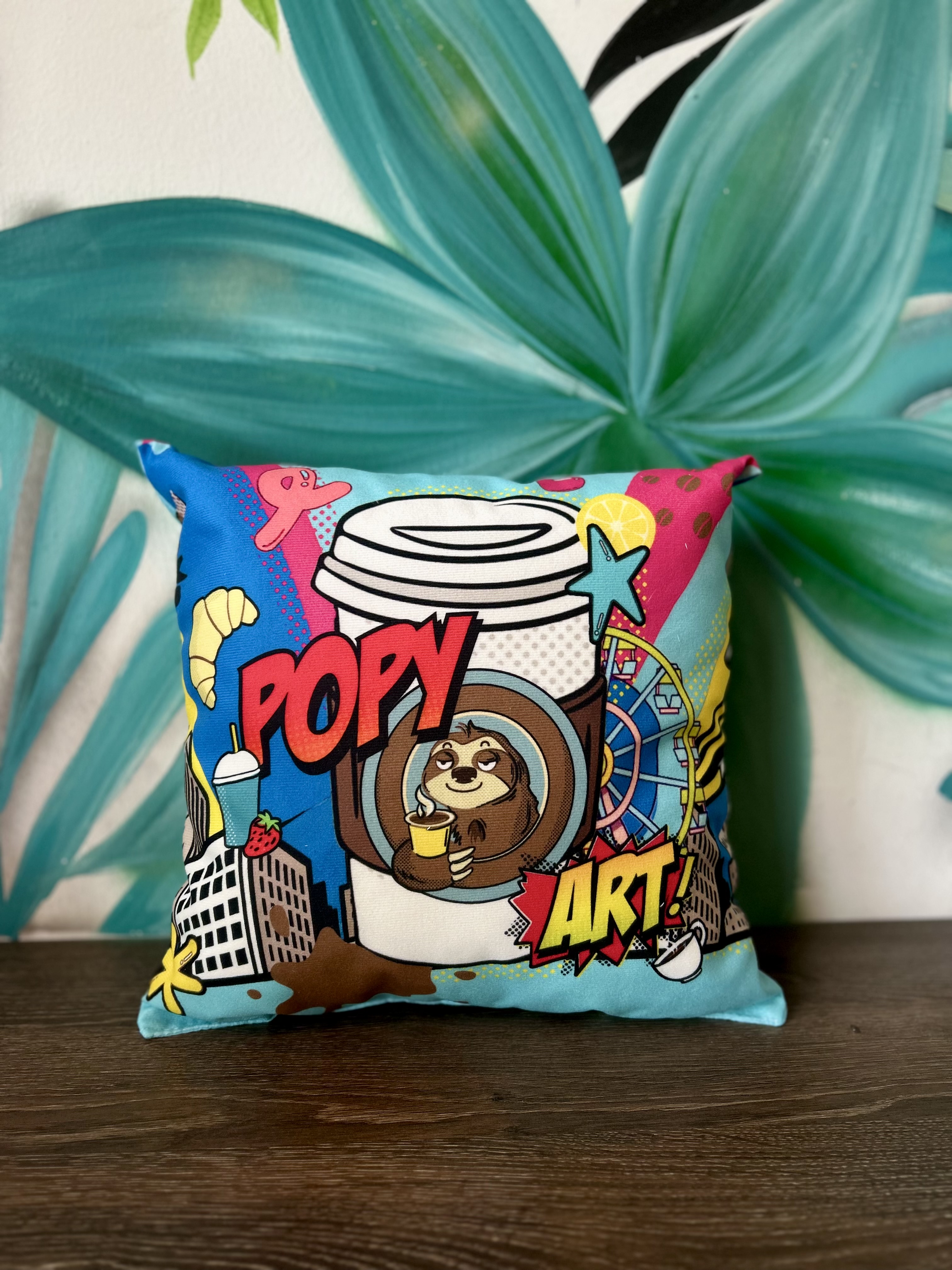 Dekorativni jastuk sa Popy Coffee Family motivom