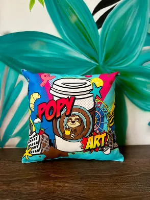 Dekorativni jastuk sa Popy Coffee Family motivom