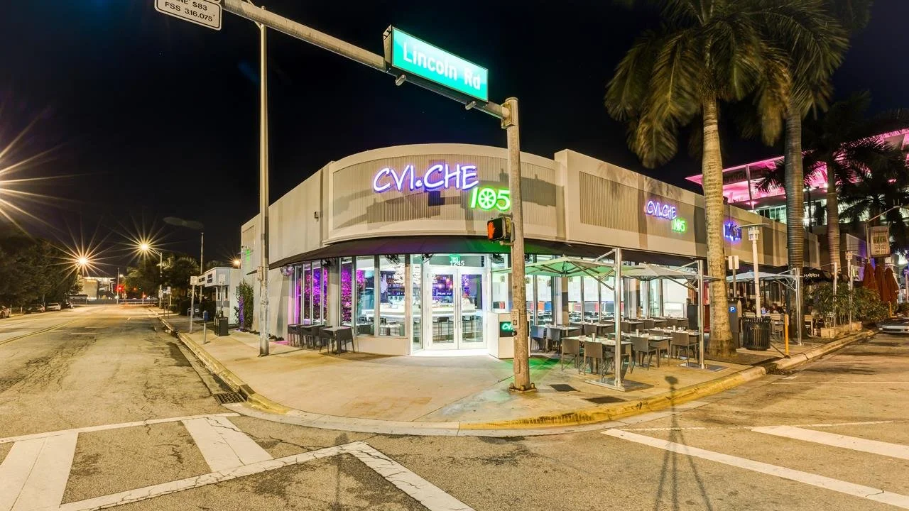 CVI.CHE 105 restaurant located on Lincoln Road in Miami Beach, Florida
