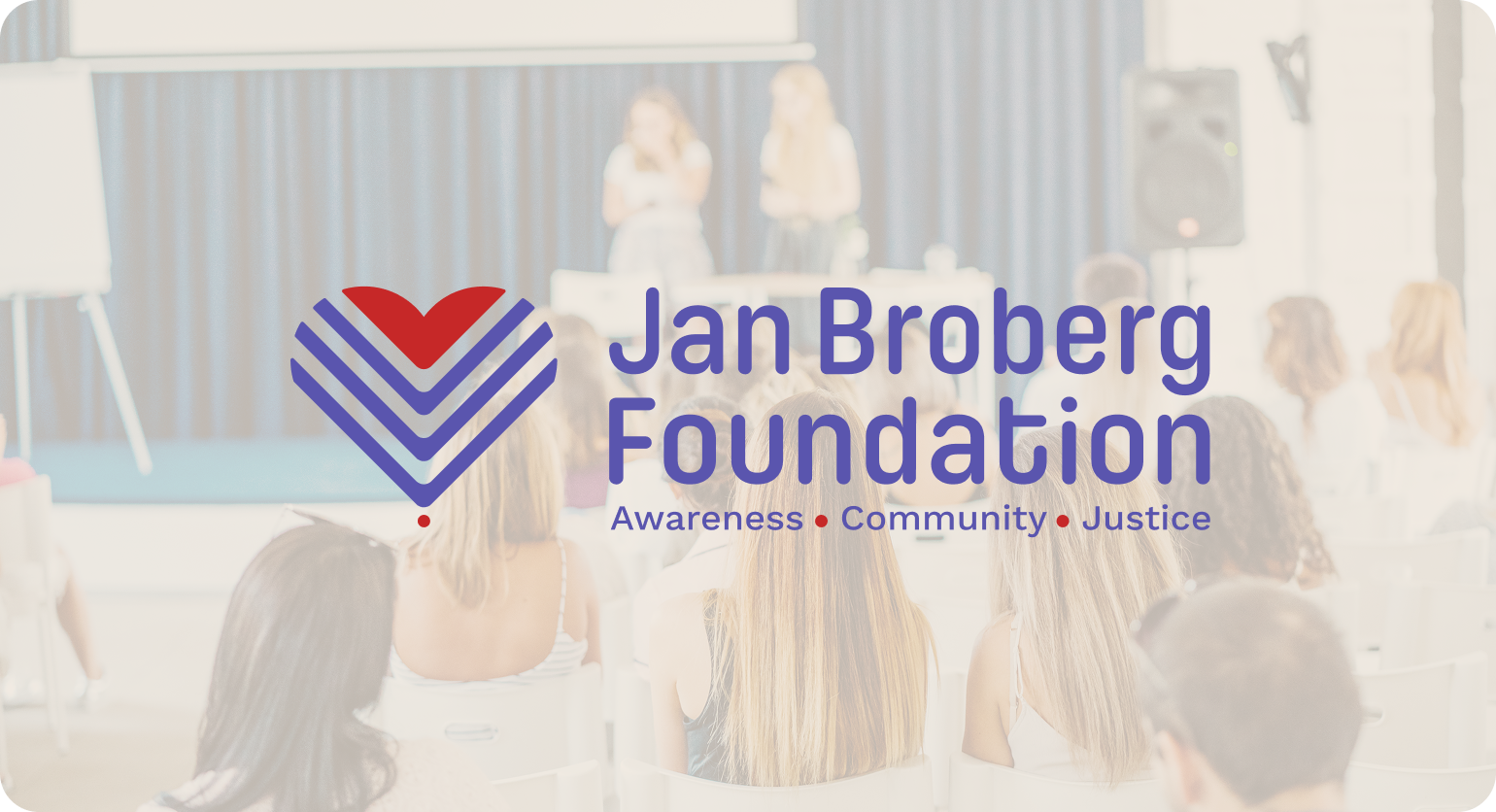 Jan Broberg Foundation logo in community wellness setting