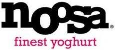 Noosa finest yoghurt brand logo in black and pink text.