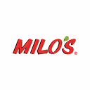 Milo's brand logo with a leaf over the letter O