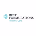 Best Formulations logo with teal and black text and a circular teal dotted design.
