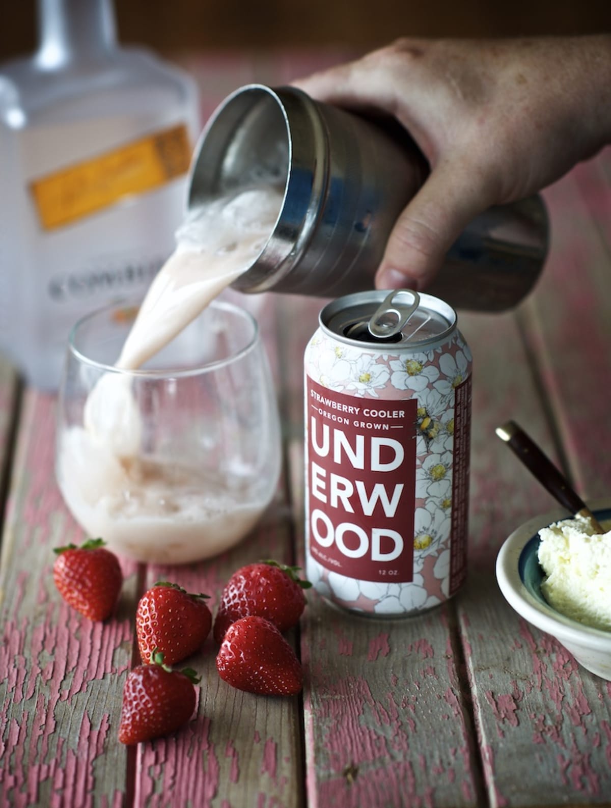 Strawberry Cooler Cocktail