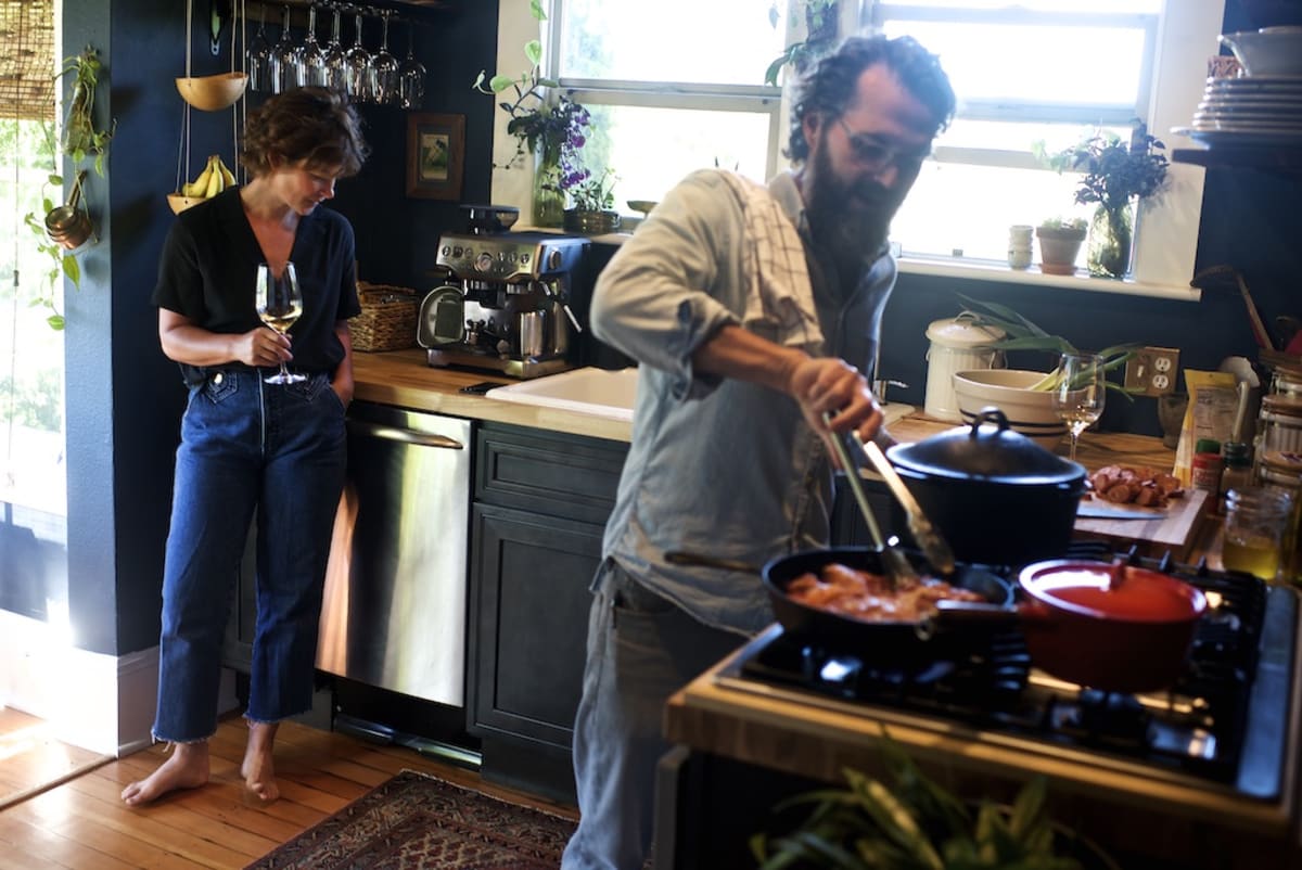 Our winemaker at home