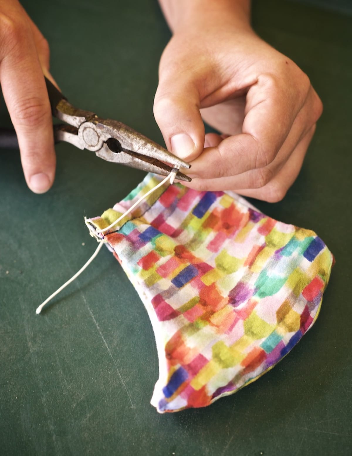 Crimp the beads